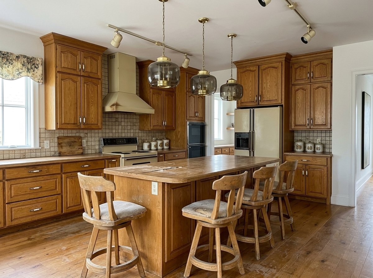 Outdated kitchen before remodel